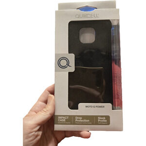 Quikcell moto g power black phone case